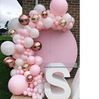 115pcs Balloon Arch Garland Rose Gold Chorme Metallic Balloons Pink Globos Happy Birthday Party Decorations Wedding Baby shower - Originalsgroup