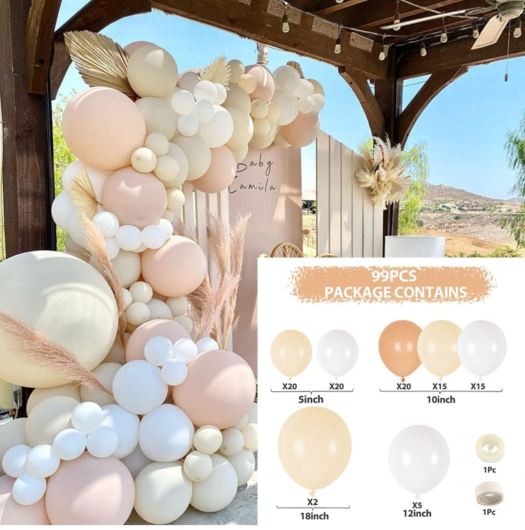 Macaron Pink Balloon Garland Arch Kit Wedding Birthday Party Decoration Kids Globos Rose Gold Confetti Latex Ballon Baby Shower - Originalsgroup