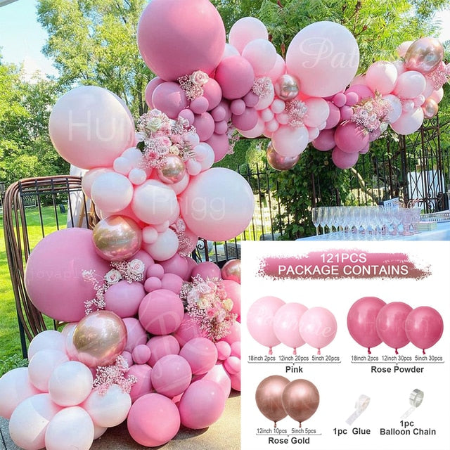 Coffee Brown Balloon Garland Arch Kit Birthday Party Decorations Kids Latex Baloon Baby Shower Teddy Bear Theme Ballon Decor - Originalsgroup