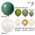 1set Retro Green Balloon Garland Arch Kit Avocado Green Balloon Wedding Birthday Party Decorations Baby Shower Kids Decoration - Originalsgroup