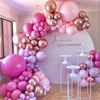 115pcs Balloon Arch Garland Rose Gold Chorme Metallic Balloons Pink Globos Happy Birthday Party Decorations Wedding Baby shower - Originalsgroup