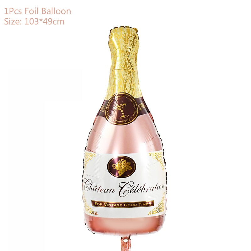 Rose Gold Wedding Birthday Party Balloons Happy Birthday Letter Foil Balloon Baby Shower Anniversary Event Party Decor Supplies - Originalsgroup