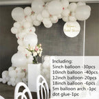 98pcs White Latex Balloons Garland Arch Kit Wedding DIY Blanc Ballon Bridal Shower Baby Birthday Party Decorations Globos - Originalsgroup