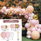 Macaron Pink Balloon Garland Arch Kit Wedding Birthday Party Decoration Kids Globos Rose Gold Confetti Latex Ballon Baby Shower - Originalsgroup