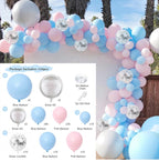Blue Macaron Balloon Garland Arch Kit Birthday Party Decor Foil Latex Ballon Wedding Birthday Party Baby Shower Kids Baloon - Originalsgroup
