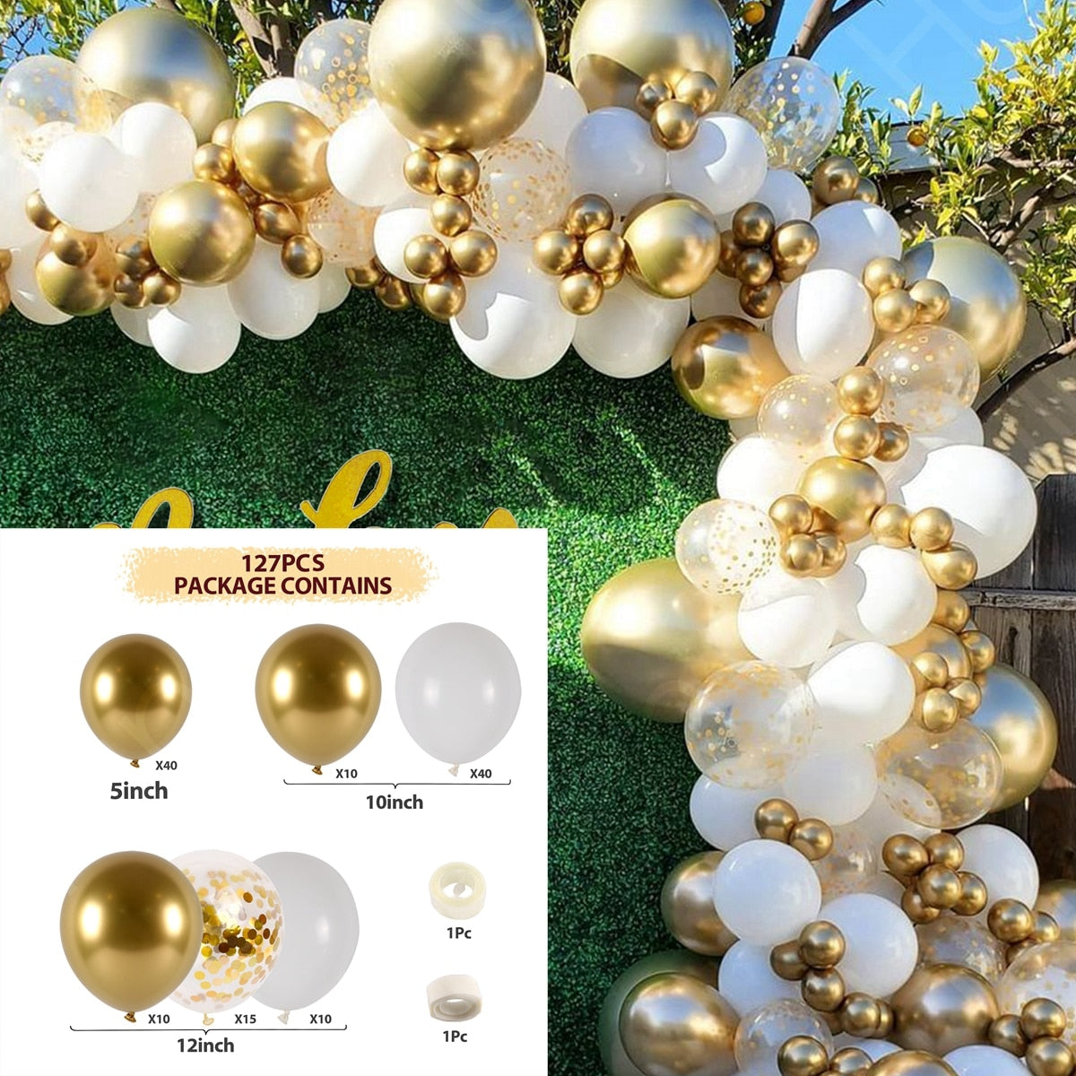 Balloon Garland Arch Kit Wedding Birthday Party Decoration Confetti Latex Balloons Gender Reveal Baptism Baby Shower Decorations by Originals Group - Originalsgroup