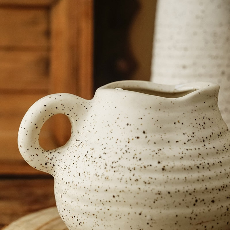 Nordic Simple Style Art Ceramic Flower Vase Modern Light Luxury for Dried Flower Arrangement Vases Home Soft Decorations Vases - Originalsgroup