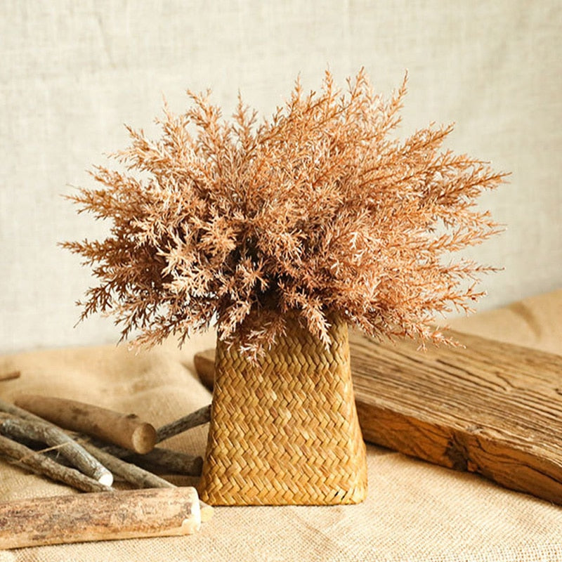 6pc/lot High Quality Plastic Artificial Flowers Home Room Autumn Deocration Wedding Bouquet Decor Accessories Coffee Fake Flower - Originalsgroup