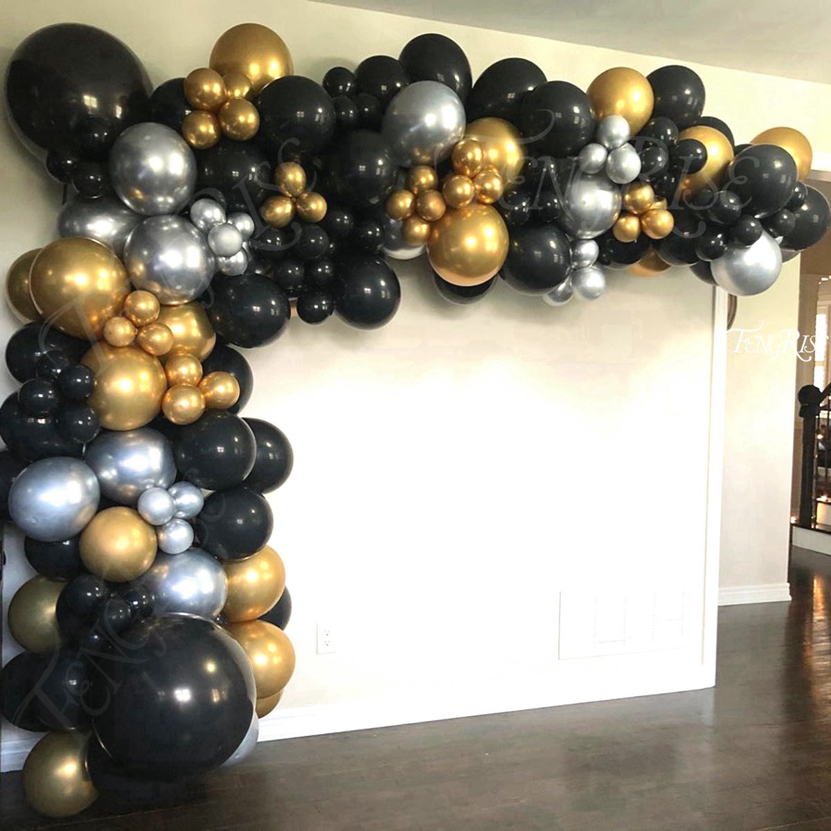 Black Gold Balloon Garland Arch Kit Confetti Latex Balloon 30th 40th 50th Birthday Party Balloons Decorations Adults Baby Shower - Originalsgroup