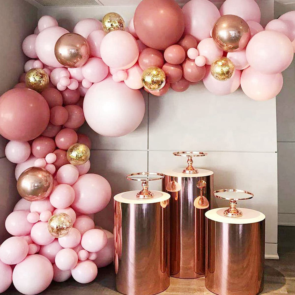 Macaron Pink Balloon Garland Arch Kit Wedding Birthday Party Decoration Kids Globos Rose Gold Confetti Latex Ballon Baby Shower - Originalsgroup