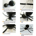 142pcs Halloween Balloon Garland Arch kit with Halloween Black Orange Gray Balloons Spider Balloons for Halloween Party Decor - Originalsgroup