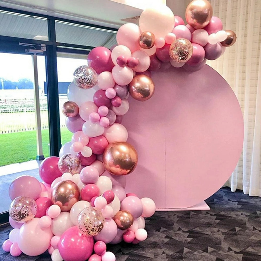 Macaron Pink Balloon Garland Arch Kit Wedding Birthday Party Decoration Kids Globos Rose Gold Confetti Latex Ballon Baby Shower - Originalsgroup