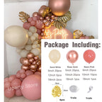1 Set Khaki Sand White Balloons Arch Garland Kit Retro Coffee Brown White Sand Balloons Birthday Party Decorations Baby Shower - Originalsgroup