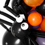 142pcs Halloween Balloon Garland Arch kit with Halloween Black Orange Gray Balloons Spider Balloons for Halloween Party Decor - Originalsgroup