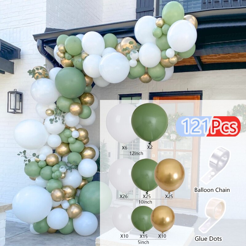 Balloons Arch Set Pink White Gold And Confetti Balloon Garland Wedding Baby Baptism Shower Birthday Party Balloon Decoration - Originalsgroup