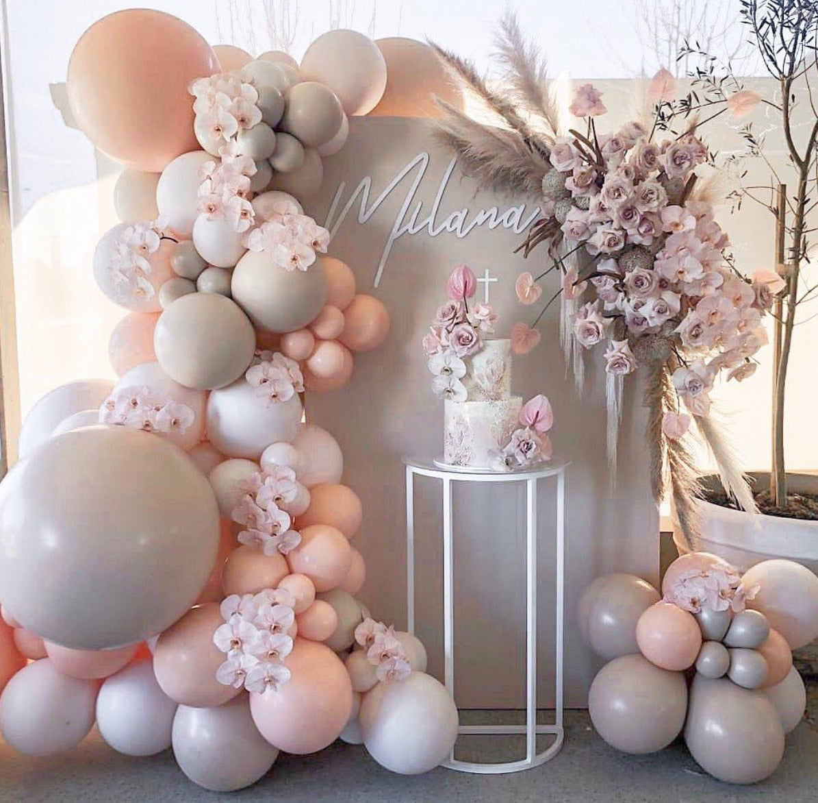 Morandi Color Balloon Chain Set Birthday Party Wedding New Year Decoration Supplies Macaron Ballon Combination - Originalsgroup