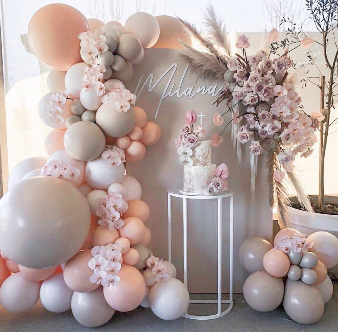 Morandi Color Balloon Chain Set Birthday Party Wedding New Year Decoration Supplies Macaron Ballon Combination - Originalsgroup