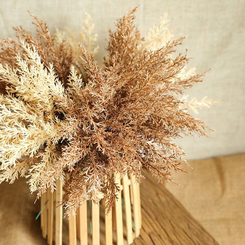 6pc/lot High Quality Plastic Artificial Flowers Home Room Autumn Deocration Wedding Bouquet Decor Accessories Coffee Fake Flower - Originalsgroup