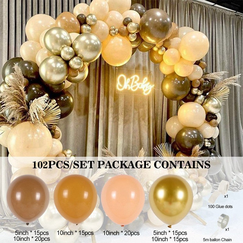 Balloon Garland Arch Kit Wedding Birthday Party Decoration Confetti Latex Balloons Gender Reveal Baptism Baby Shower Decorations by Originals Group - Originalsgroup