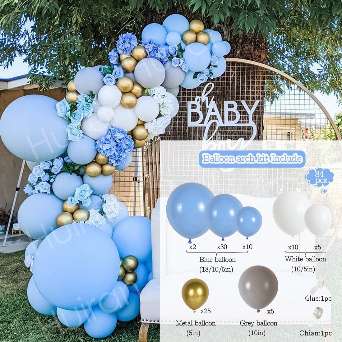 Balloon Garland Arch Kit Wedding Birthday Party Decoration Confetti Latex Balloons Gender Reveal Baptism Baby Shower Decorations by Originals Group - Originalsgroup