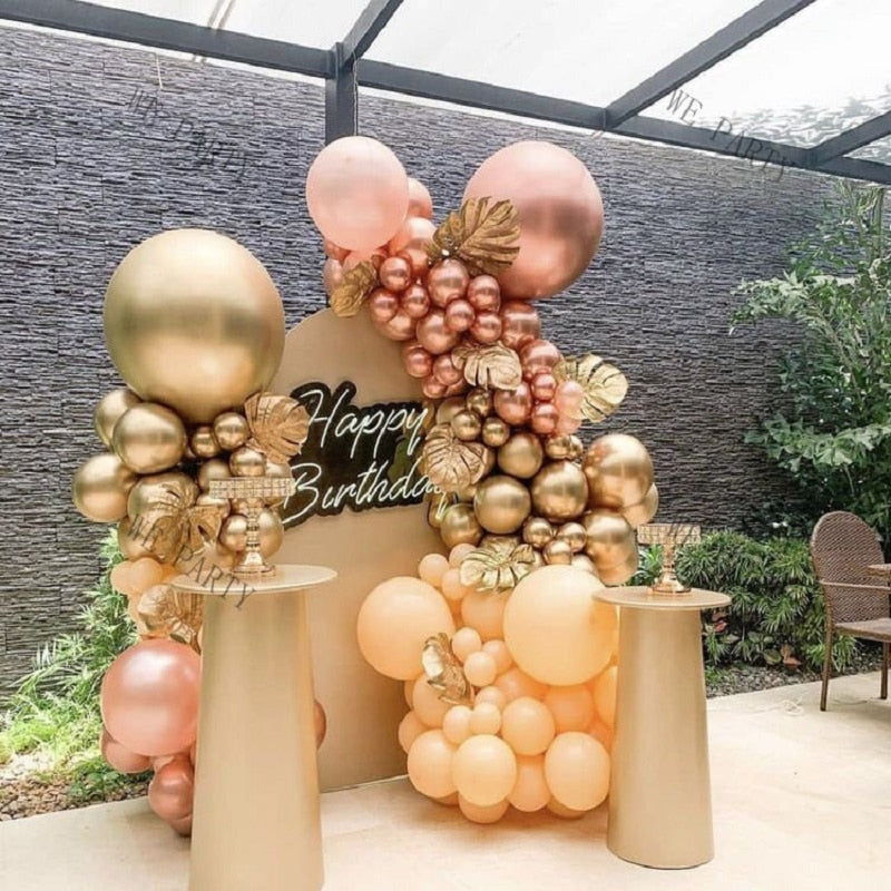 Morandi Color Balloon Chain Set Birthday Party Wedding New Year Decoration Supplies Macaron Ballon Combination - Originalsgroup