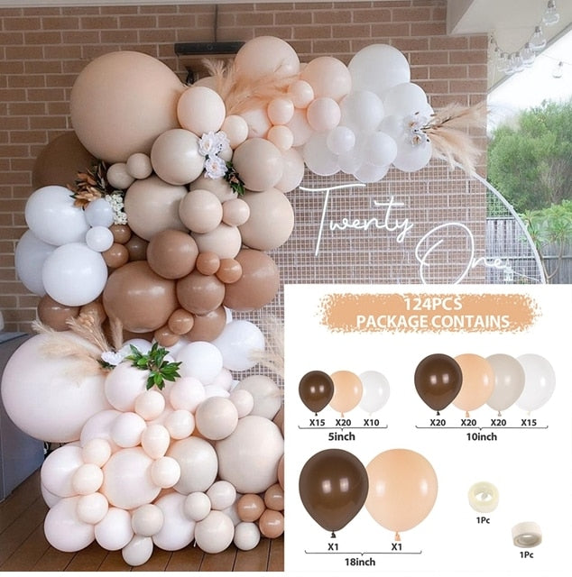 Macaron Pink Balloon Garland Arch Kit Wedding Birthday Party Decoration Kids Globos Rose Gold Confetti Latex Ballon Baby Shower - Originalsgroup