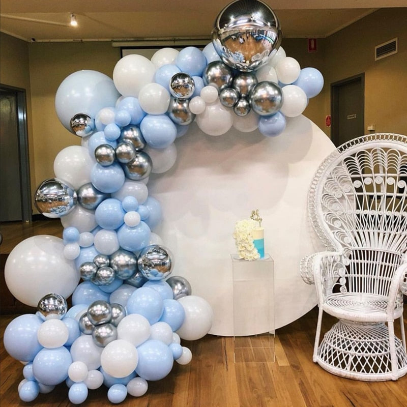 115pcs Balloon Arch Garland Rose Gold Chorme Metallic Balloons Pink Globos Happy Birthday Party Decorations Wedding Baby shower - Originalsgroup