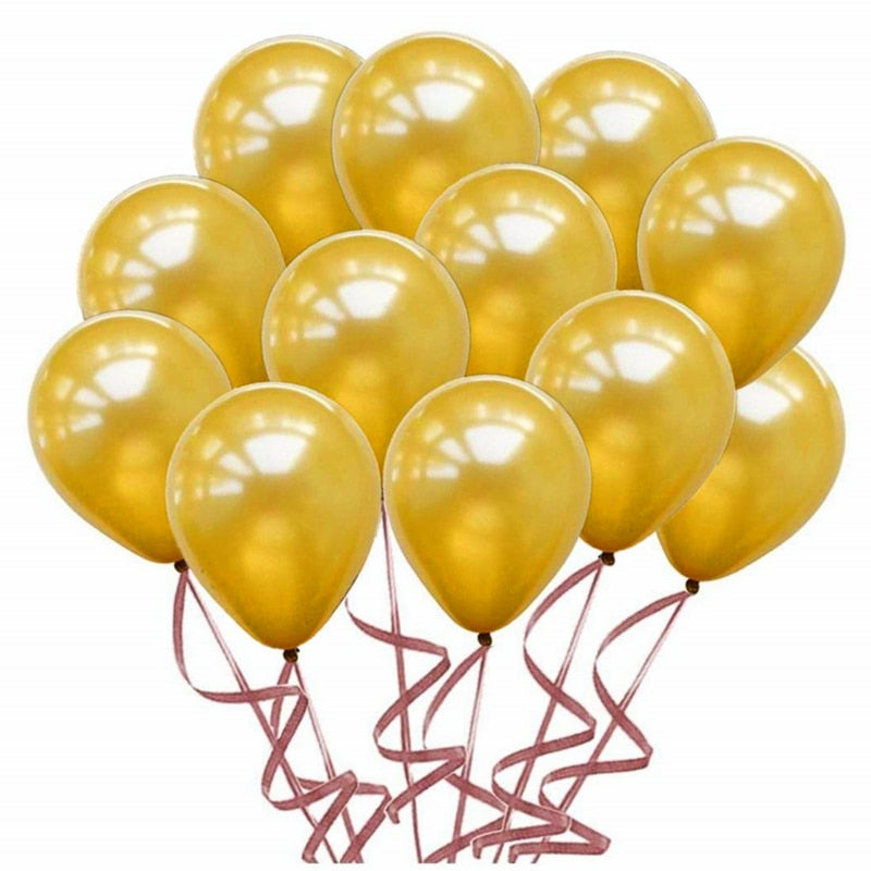 10/20pcs Gold Black Pink Latex Balloons Birthday Party Decorations Adult Wedding Decorations Helium Globos Baby Shower Ballon - Originalsgroup