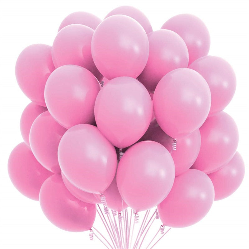10/20pcs Gold Black Pink Latex Balloons Birthday Party Decorations Adult Wedding Decorations Helium Globos Baby Shower Ballon - Originalsgroup