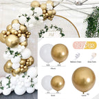 Balloons Arch Set Pink White Gold And Confetti Balloon Garland Wedding Baby Baptism Shower Birthday Party Balloon Decoration - Originalsgroup