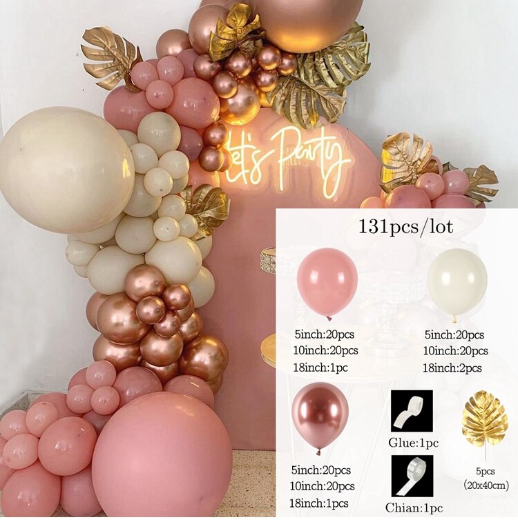 Macaron Balloons Garland Latex Ballons Arch Happy Birthday Party Decor Kids Adult Wedding Baloon Chain Baby Shower Balloon - Originalsgroup