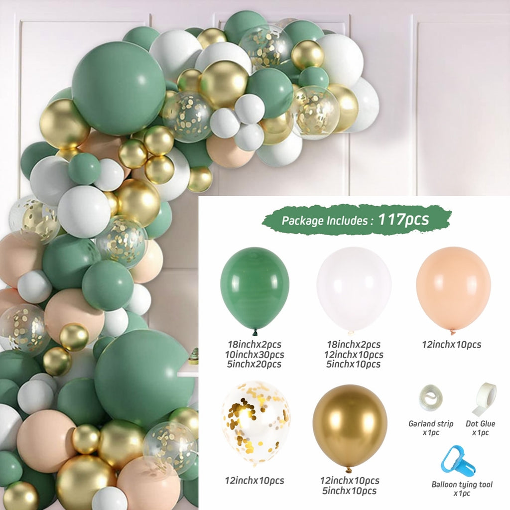 Balloon Garland Arch Kit Wedding Birthday Party Decoration Confetti Latex Balloons Gender Reveal Baptism Baby Shower Decorations by Originals Group - Originalsgroup