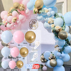 Balloons Arch Set Pink White Gold And Confetti Balloon Garland Wedding Baby Baptism Shower Birthday Party Balloon Decoration - Originalsgroup