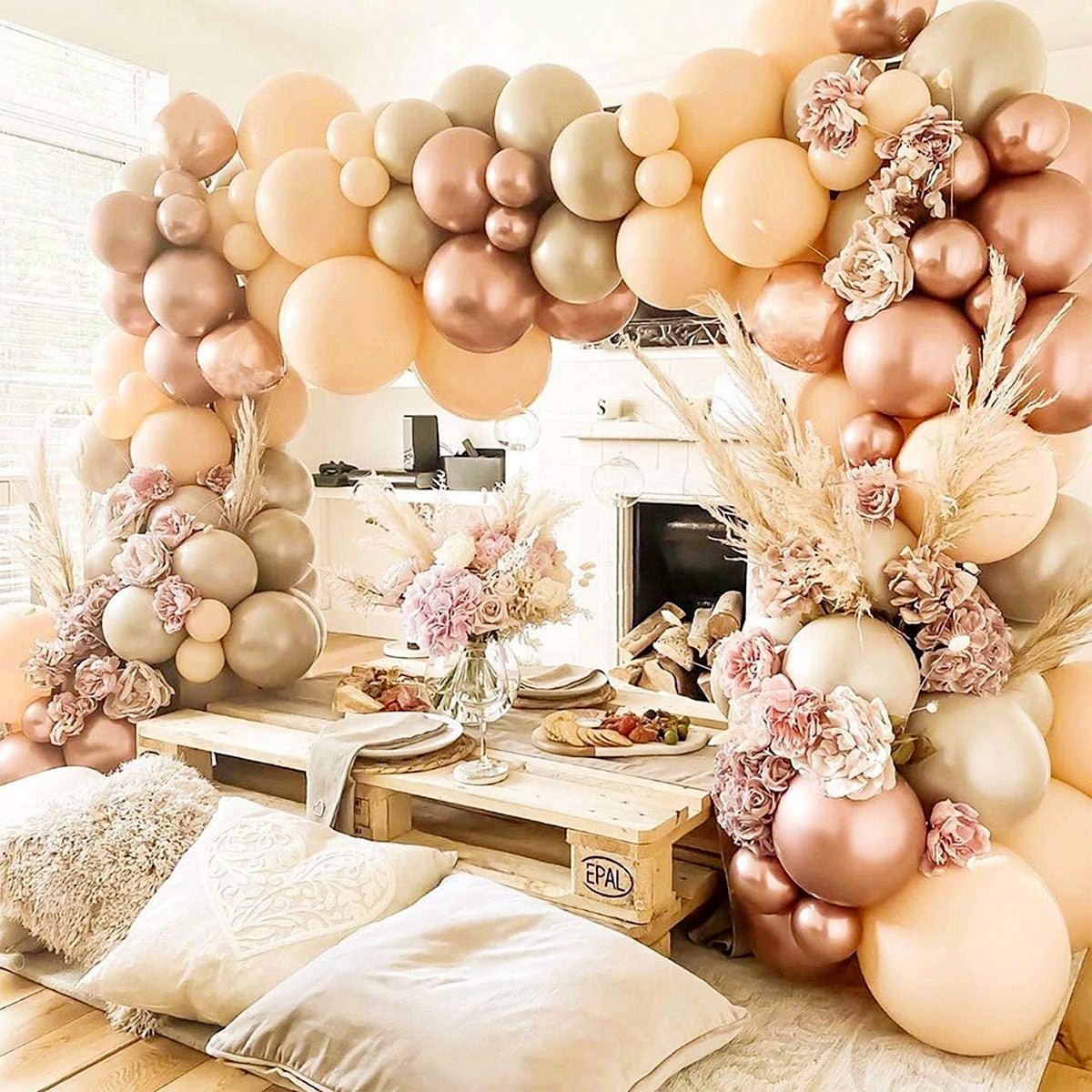 Coffee Brown Balloon Garland Arch Kit Birthday Party Decorations Kids Latex Baloon Baby Shower Teddy Bear Theme Ballon Decor - Originalsgroup