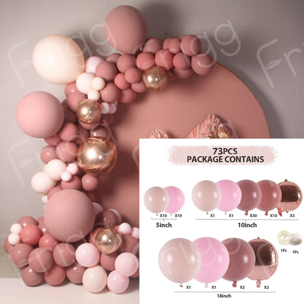 Macaron Pink Balloon Garland Arch Kit Wedding Birthday Party Decoration Kids Globos Rose Gold Confetti Latex Ballon Baby Shower - Originalsgroup