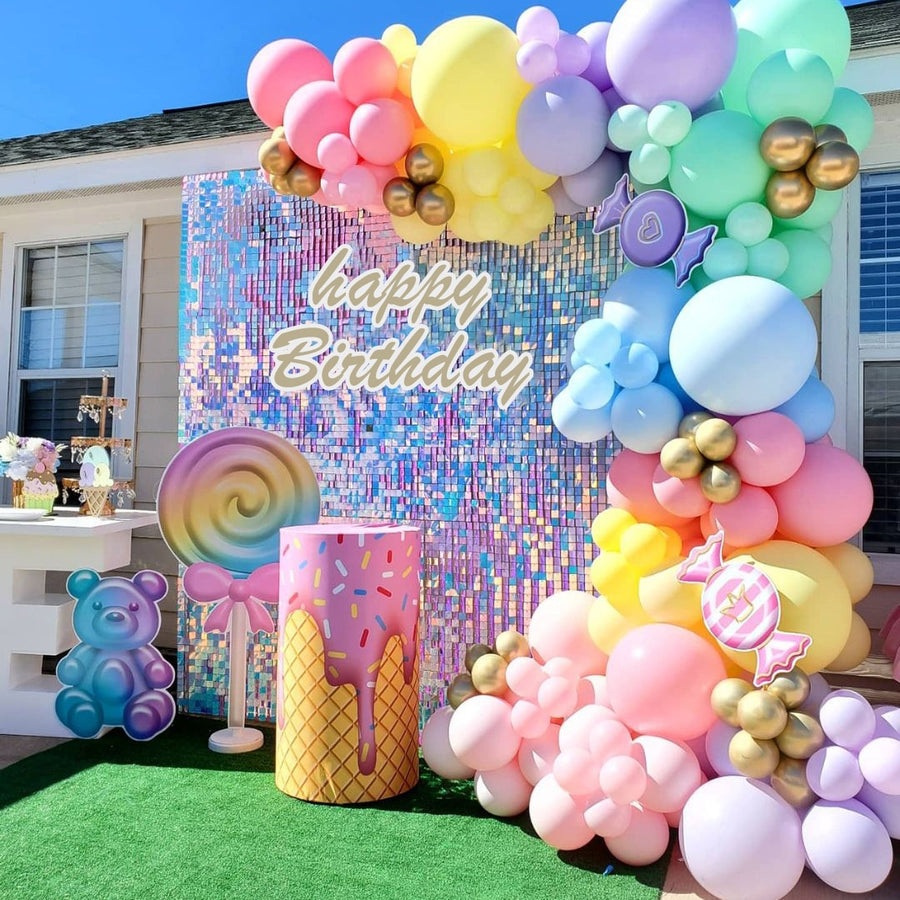 Macaron Balloons Garland Latex Ballons Arch Happy Birthday Party Decor Kids Adult Wedding Baloon Chain Baby Shower Balloon - Originalsgroup