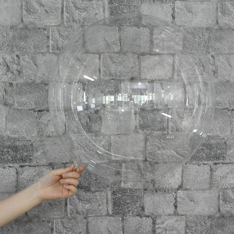 5pcs 18/20/24/36inch Luminous Transparent Bobo Bubble Ballons Christmas Wedding Birthday Party Decorations Clear Helium Balloons - Originalsgroup