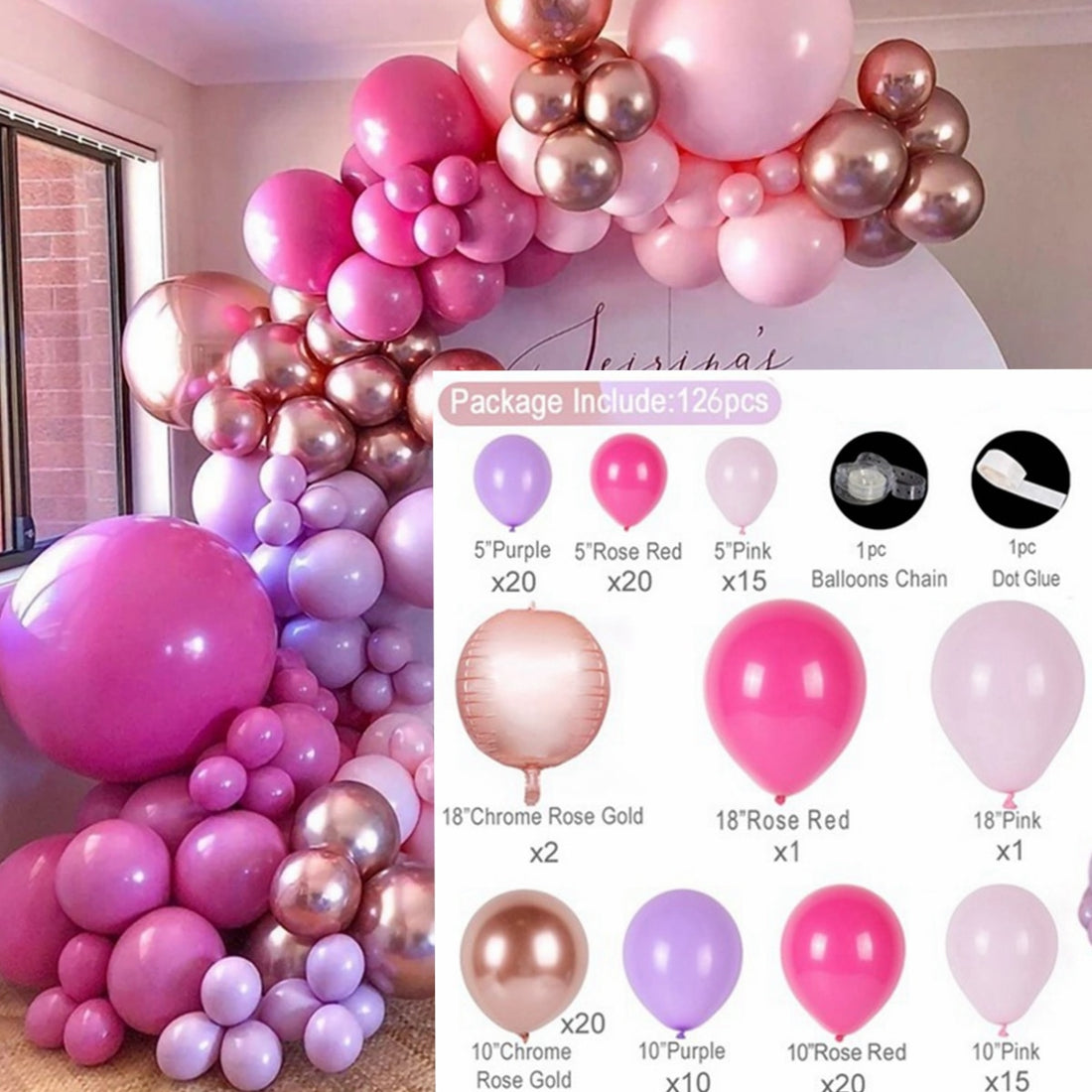 Macaron Pink Balloon Garland Arch Kit Wedding Birthday Party Decoration Kids Globos Rose Gold Confetti Latex Ballon Baby Shower - Originalsgroup