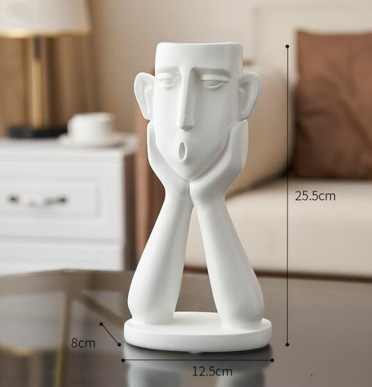 Abstract figure decoration Resin flower pot modern Vase Home Ornaments TV cabinet porch living room Sculpture Crafts furnishings - Originalsgroup