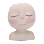 Girls Face Head Flower Planter Succulent Plant Flower Container Pot Flowerpot Figure Garden Decor Nordic Tabletop Ornament H5 - Originalsgroup