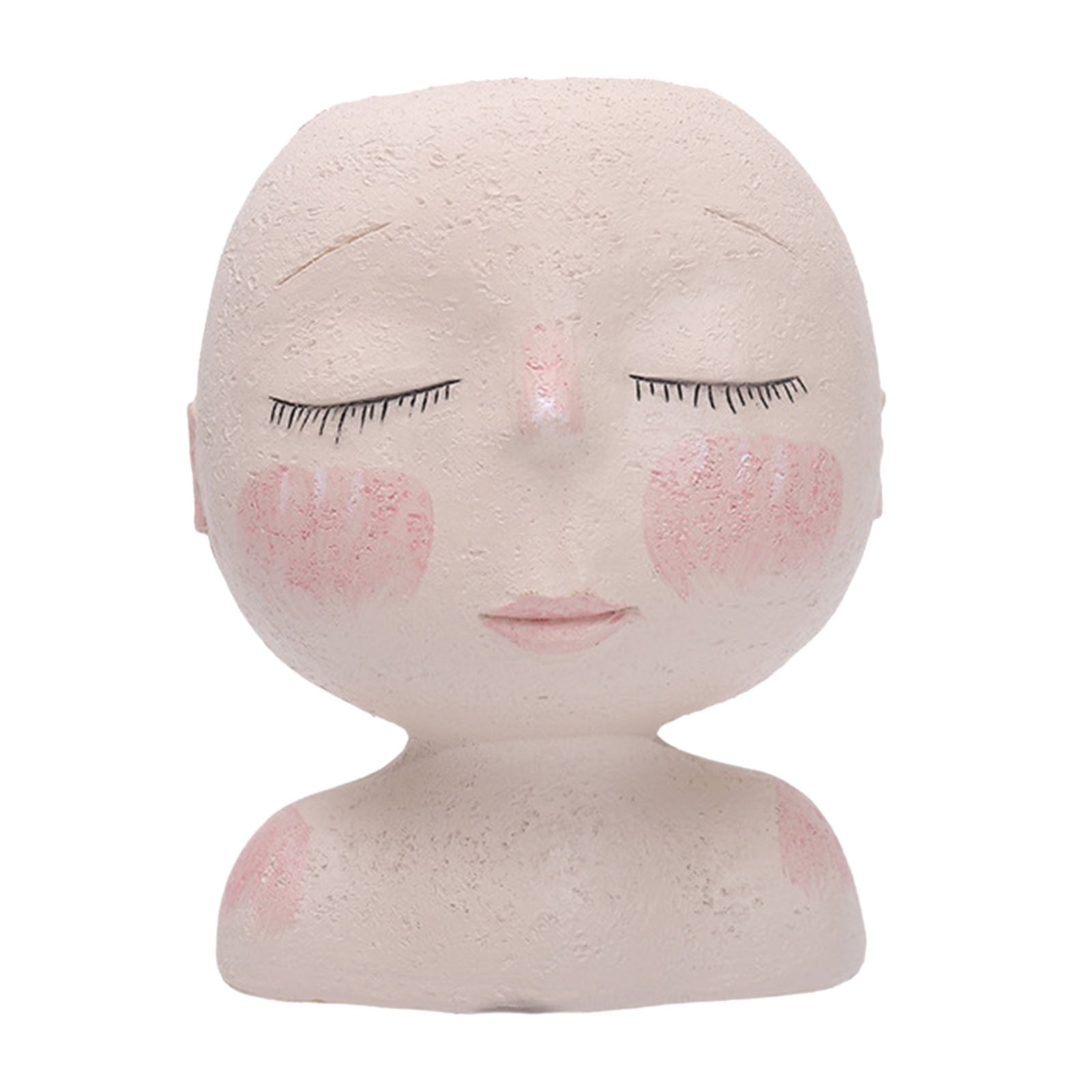 Girls Face Head Flower Planter Succulent Plant Flower Container Pot Flowerpot Figure Garden Decor Nordic Tabletop Ornament H5 - Originalsgroup