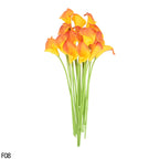 10Pcs High Quality Real Touch Calla Lily Artificial Flowers Calla Lily Bouquet For Wedding Bouquet Bridal Home Flower Decoration - Originalsgroup