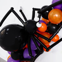 142pcs Halloween Balloon Garland Arch kit with Halloween Black Orange Gray Balloons Spider Balloons for Halloween Party Decor - Originalsgroup