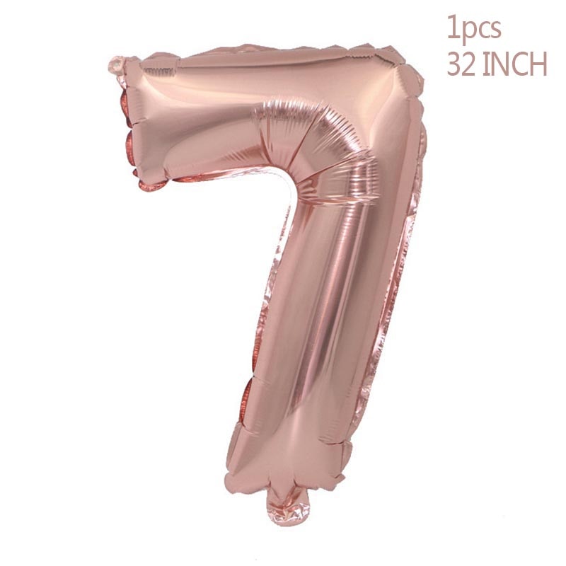 Rose Gold Wedding Birthday Party Balloons Happy Birthday Letter Foil Balloon Baby Shower Anniversary Event Party Decor Supplies - Originalsgroup