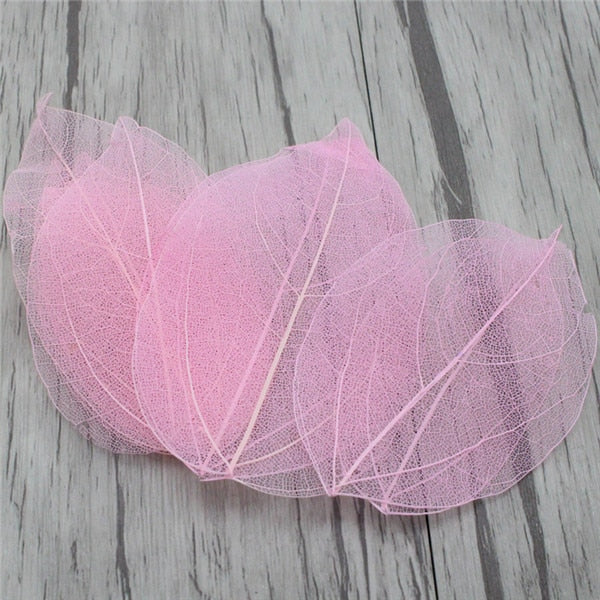 36pcs /Bag Multi-Color Artificial Skeleton Leaf Dry Leaves Scrapbooking Girl DIY Material by Originals Group - Originalsgroup