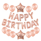 Rose Gold Wedding Birthday Party Balloons Happy Birthday Letter Foil Balloon Baby Shower Anniversary Event Party Decor Supplies - Originalsgroup