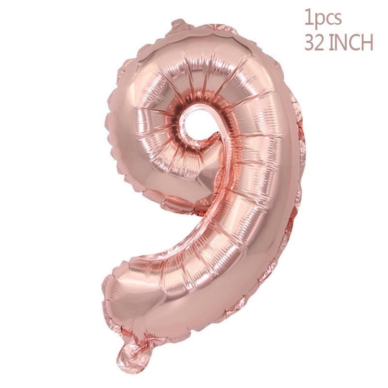 Rose Gold Wedding Birthday Party Balloons Happy Birthday Letter Foil Balloon Baby Shower Anniversary Event Party Decor Supplies - Originalsgroup