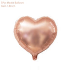 Rose Gold Wedding Birthday Party Balloons Happy Birthday Letter Foil Balloon Baby Shower Anniversary Event Party Decor Supplies - Originalsgroup