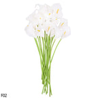 10Pcs High Quality Real Touch Calla Lily Artificial Flowers Calla Lily Bouquet For Wedding Bouquet Bridal Home Flower Decoration - Originalsgroup