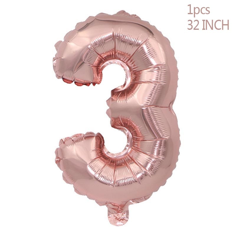 Rose Gold Wedding Birthday Party Balloons Happy Birthday Letter Foil Balloon Baby Shower Anniversary Event Party Decor Supplies - Originalsgroup